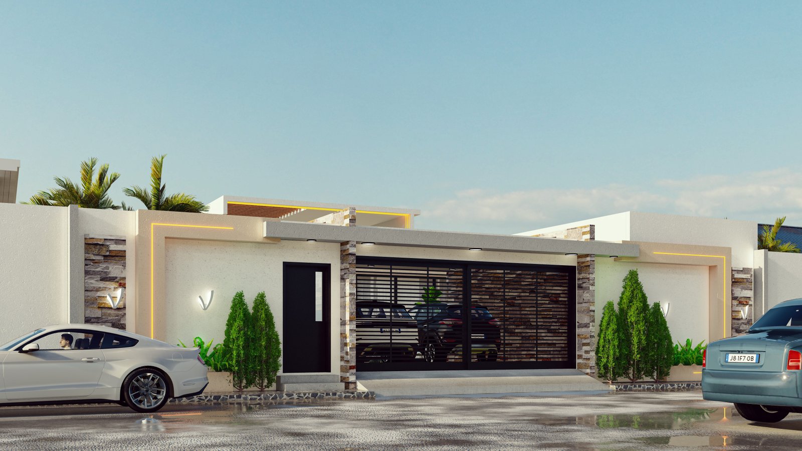 Piscine et terrasse - Villa N'Djamena