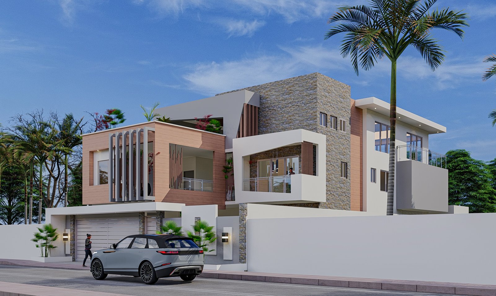 Piscine et terrasse - Villa N'Djamena