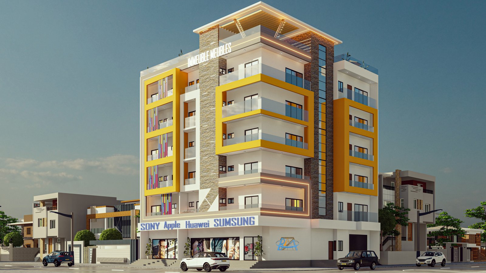 Immeuble Meublé de 6 Étages avec Rooftop Bar